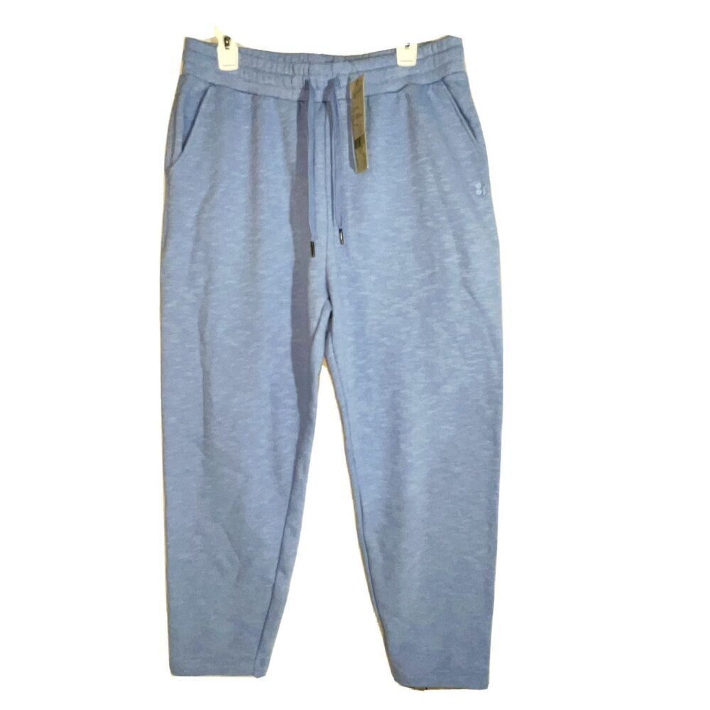 Sweaty Betty Coast Blue Organic Cotton Womens Pocket Essential Taper Trouser XL